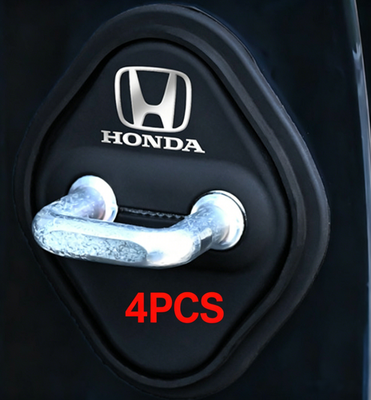 #ad #ad 4pcs Car Door Lock Latches Cover Car Accessories For Honda Black Guard Lock $11.80