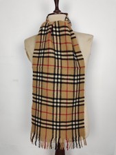 Sciarpa sciarpa invernale Burberry originale vintage Nova check cammello 100% lana di agnello