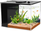 Fish Tank, 1 Gallon Betta Fish Tank, Small Aquarium Kit with LED Light and Water