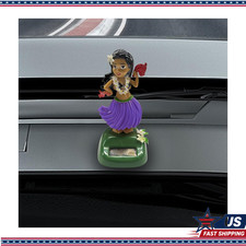 Hula Girl Dashboard Decor, Solar Powered Dancing Car Figure Shaking Head