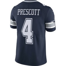 dallas cowboys dak prescott nike white game replica jersey