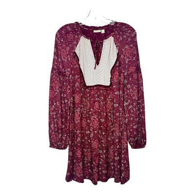 boho maxi dress with sleeves Balloon Sleeves Two Shade Boho Maxi Dress