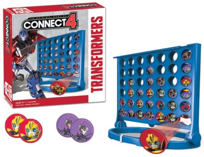 USAopoly Connect 4 Transformers Prime Board Game Collector's Edition