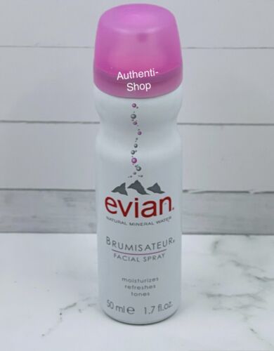 Evian Brumisateur Facial Spray Natural Mineral Water Moisturize Tone 1.7oz