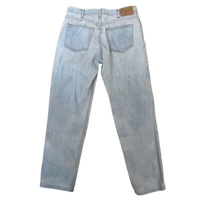 VINTAGE Kirkland Costco Denim Jeans 36 x 34 Light Blue Distressed