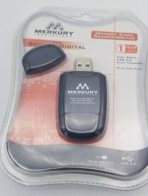 Mercury Innovations Memory Card Read/Writer High Speed USB 2.0 SD/Mini SD/ MMC