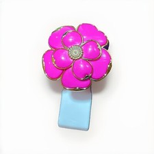 Bath Body Works Wallflower Plug In Diffuser, Hot Pink Flower with Gold Trim