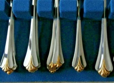 Oneida Community ROYAL FLUTE GOLD ACCENT Stainless You Choose the Piece (s) 