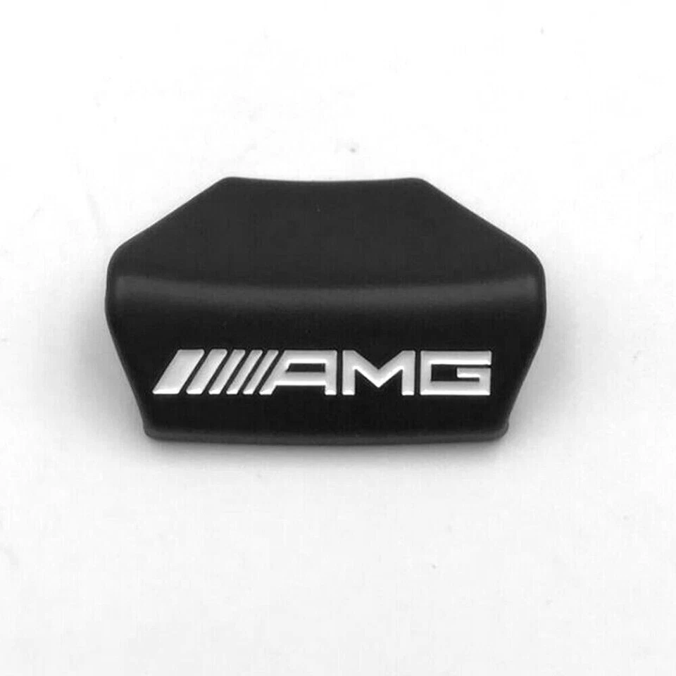 Embleme Metal Logo Volant AMG noir Pour Mercedes Classe A C E S GLE GLA BLACK - Photo 3/3