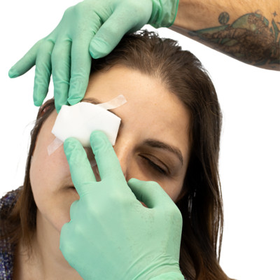 Quality Hospital Grade Oval Eye Pads Sterile Gauze Bandage Cover Sterile