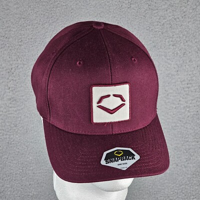 Evoshield Embroidered Cap Hat Maroon FlexFit Snapback OSFA