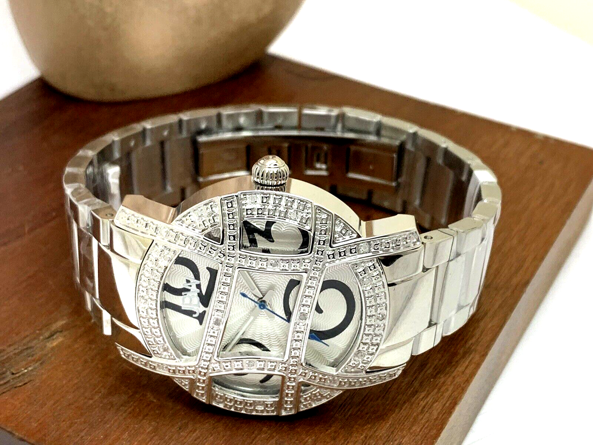 JBW Women's Watch JB-6214-B Olympia Diamond Quartz Silver Dial