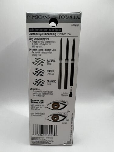 Physicians Formula Shimmer Strips Custom Eye Enhancing Trio Smoky Eyes #6203 - Picture 7 of 7