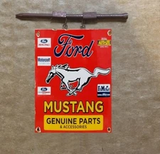 METAL O SCALE HANGING BUILDING 1:18 MUSTANG PARTS SERVICE SIGN LAYOUT DIORAMA
