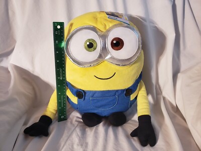New Cute 17'' B is for Bob Pillow Plush Minions Rise Gru 2022 Movie Universal 