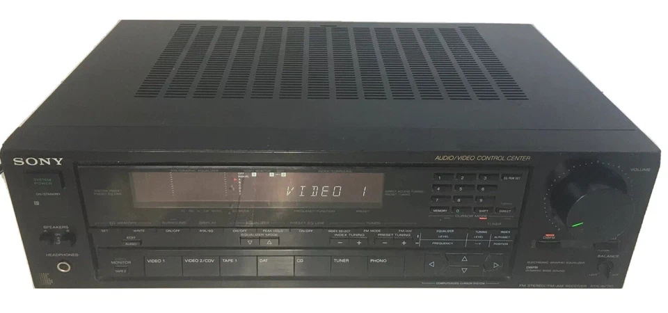 Sony 2 Channel Stereo Home Receiver Model STR-AV710 Audio Video Control *AS-IS* - Image 3 of 4