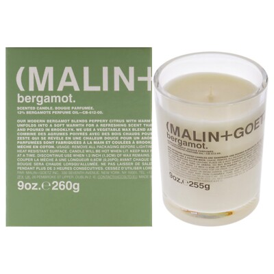 Scented Candle - Bergamot by Malin + Goetz for Unisex - 9 oz Candle