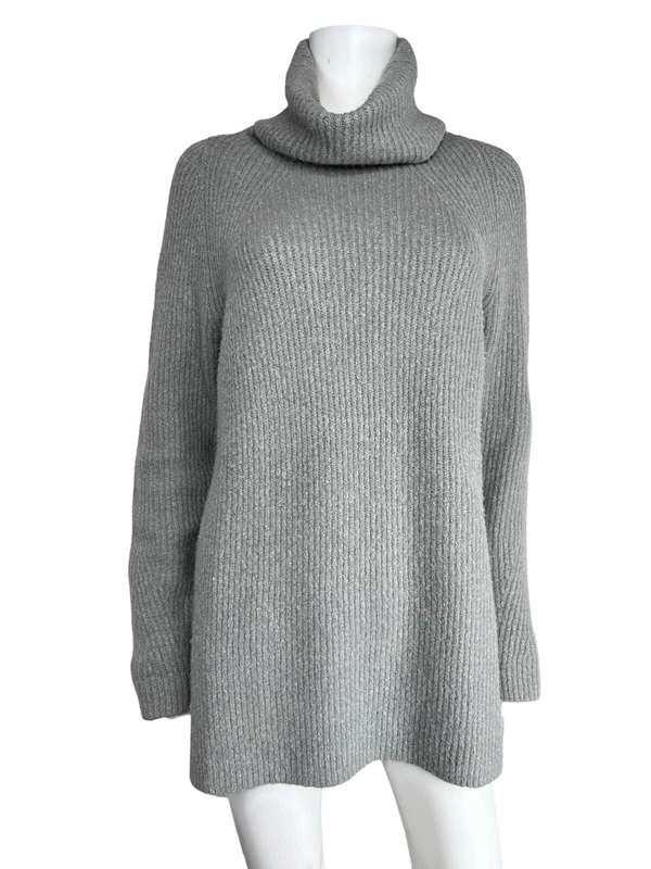sweaty-betty shakti wool blend ribbed turtle neck vents sweater