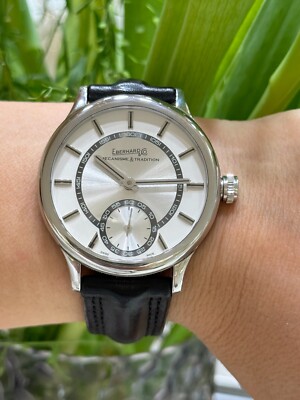 Eberhard & Co Travesetolo Vitro Watch 21020 Manual Mens 43mm Swiss Made