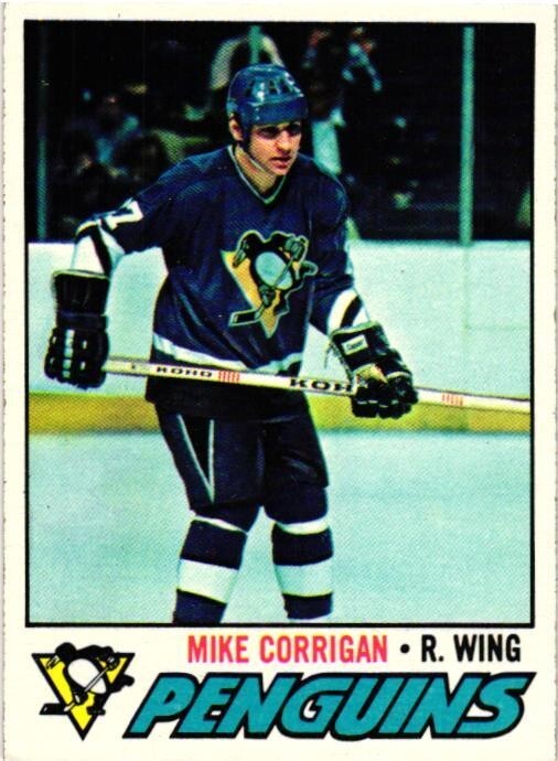 1977-78 TOPPS NHL HOCKEY VINTAGE CARD MIKE CORRIGAN #236