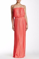 BCBGMAXAZRIA Mateo Woven Evening Dress size S 