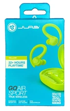JLAB GOAIR SPORT EARHOOK EBGAIRSPRTRYEL124, SportFit-Wireless-Sweatproof-YLW-NEW