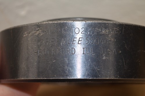 Greenlee 3-1/2" Conduit Knockout Punch (5004653) & Die (5004652) - Picture 12 of 12