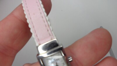 Skagen Steel 345SSLP Ladies‎ Slim MOP Watch New Battery 19MM 7.25\