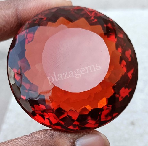 662 CT ROUND CUT NATURAL ORANGE CITRINE EGL TRANSPARNET LOOSE GEMS 5FRP - Picture 12 of 12