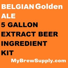 Belgian Golden Ale Homebrew 5 Gal Beer Extract Ingredient Kit - My Brew Supply