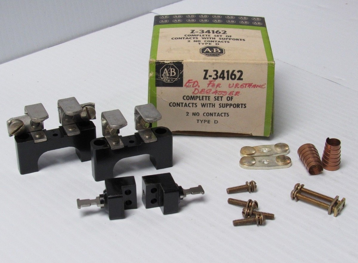 NEW ALLEN BRADLEY COMPLETE SET CONTACT KIT W/ SUPPORTS Z-34162