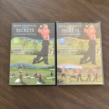 Roger Fredericks Reveals Secrets to Golf Swing Flexibility Powerful Lot Of 2 DVD