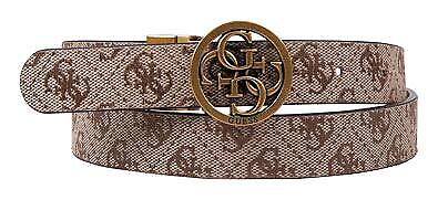 Guess Bw7741Vin25 Stephi Women Reversible & Adjustable Belt In Lattee Size S-M-L - Picture 1 of 4