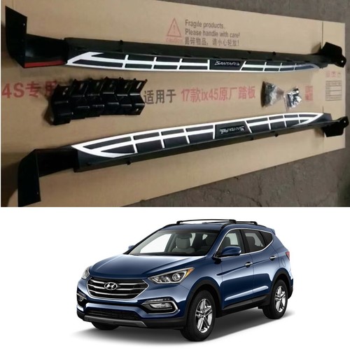 OEM STYLE RUNNING BOARDS/ SIDE STEPS- PAIR FOR HYUNDAI SANTA FE 2013-2017 - Picture 2 of 13