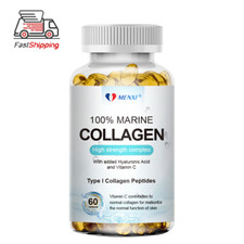 Marine Collagen Capsules 1300mg Hyaluronic Acid,Vitamin C,Skin Health Supplement