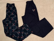 Houston Texans Official NFL Kid Youth Pajama Pants, S or L, Navy or Texans Print