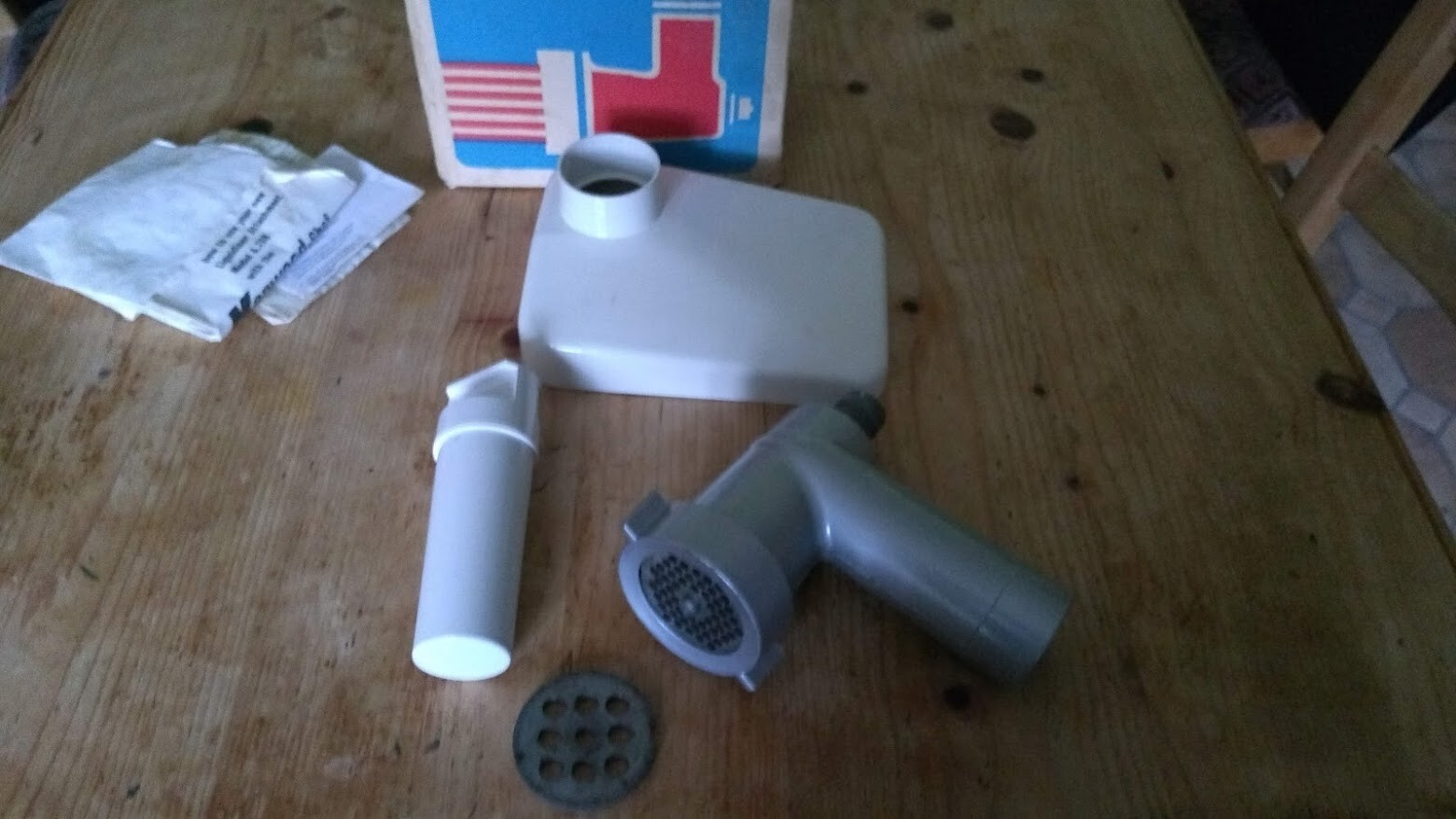 Vintage Kenwood Mincer Model A720 Attachment for use with Chef and