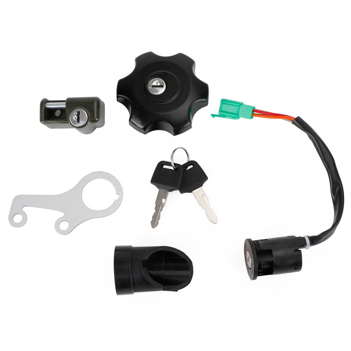 Ignition Key Switch Gas Cap Helmet Lock Set For Suzuki DR Z DRZ400