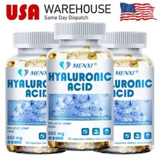 3PC Hyaluronic Acid Capsules 850MG - Support Healthy Joints Help Reduce Wrinkles