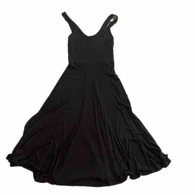 Marine Layer Lexi Rib Fit and Flare Black Sz Large Midi Dress | eBay