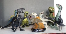 Lot of 8 Jurassic World Park Dinosaur Toy Figure Action Figures T Rex Raptor