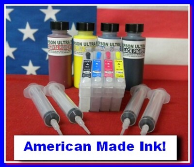 Compatible Pigment Refill Kit Cartridges For Epson # 200 Cartridges