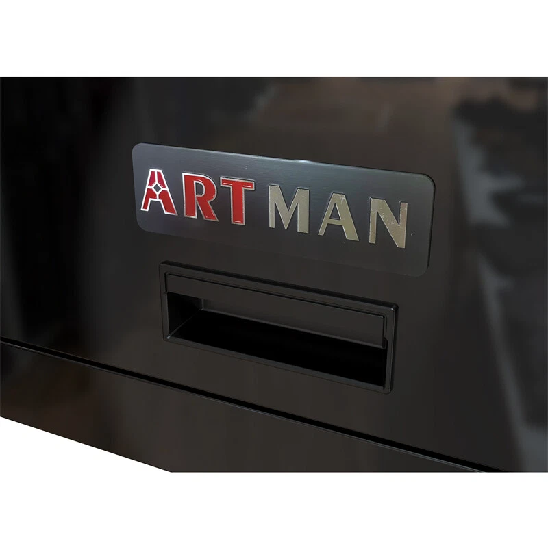 4-Drawer Rolling Tool Box Cart Tool Storage Cabinet Tool Chest w/ Tool Set Black - Image 3 of 4