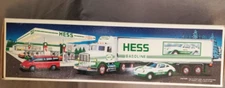 Kenworth T800 Semi Truck & Porsche 911 Racer HESS Lights Work w/ box