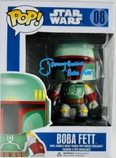 JEREMY BULLOCH SIGNED BOBA FETT FUNKO POP 08 STAR WARS AUTOGRAPH BAS 935