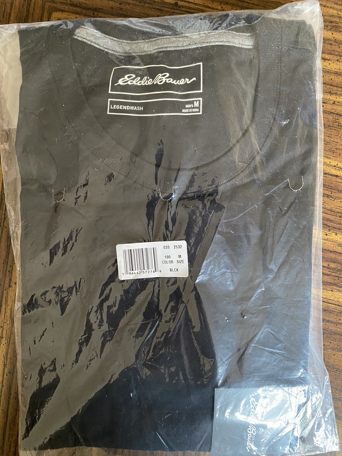 LOT OF 3 EDDIE BAUER MEN'S LEGEND WASH LONG SLEEVE MED COTTON T-SHIRTS ...