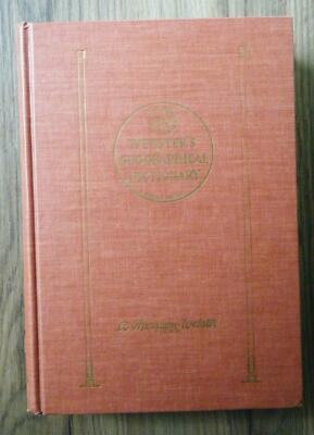Websters Geographical Dictionary Geographisches Wörterbuch Dünndruck 1965 engl.