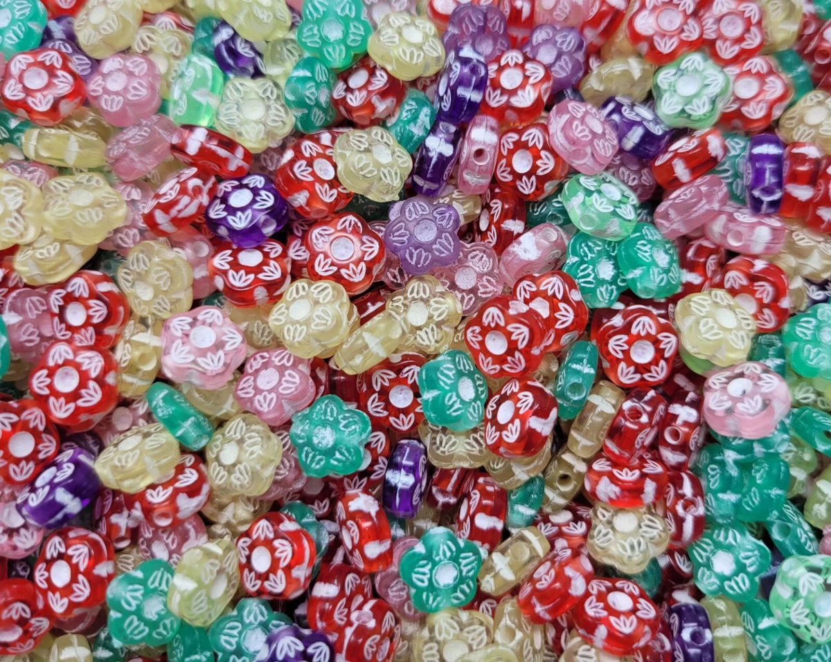  1000pcs Assorted Glass Beads for Jewelry Making