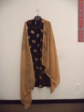 Hole, Janasya Indian Women Black Poly Crepe Kurta w/Pant Dupatta XL X002XSO3MT