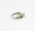 925 Sterling Silver  Vintage Cubic Zirconia Solitaire Band Ring Sz 8  RG3266 — photo 3
